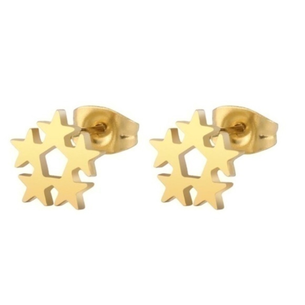 Deal ‼️3 for $20‼️ Stars Stainless Steel Stud  Earrings NEW